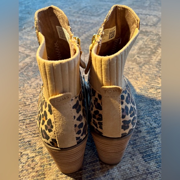 ⭐️TOMS Sadie Boot Size 8 Tan Leopard Print⭐️ NWT - Picture 5 of 11